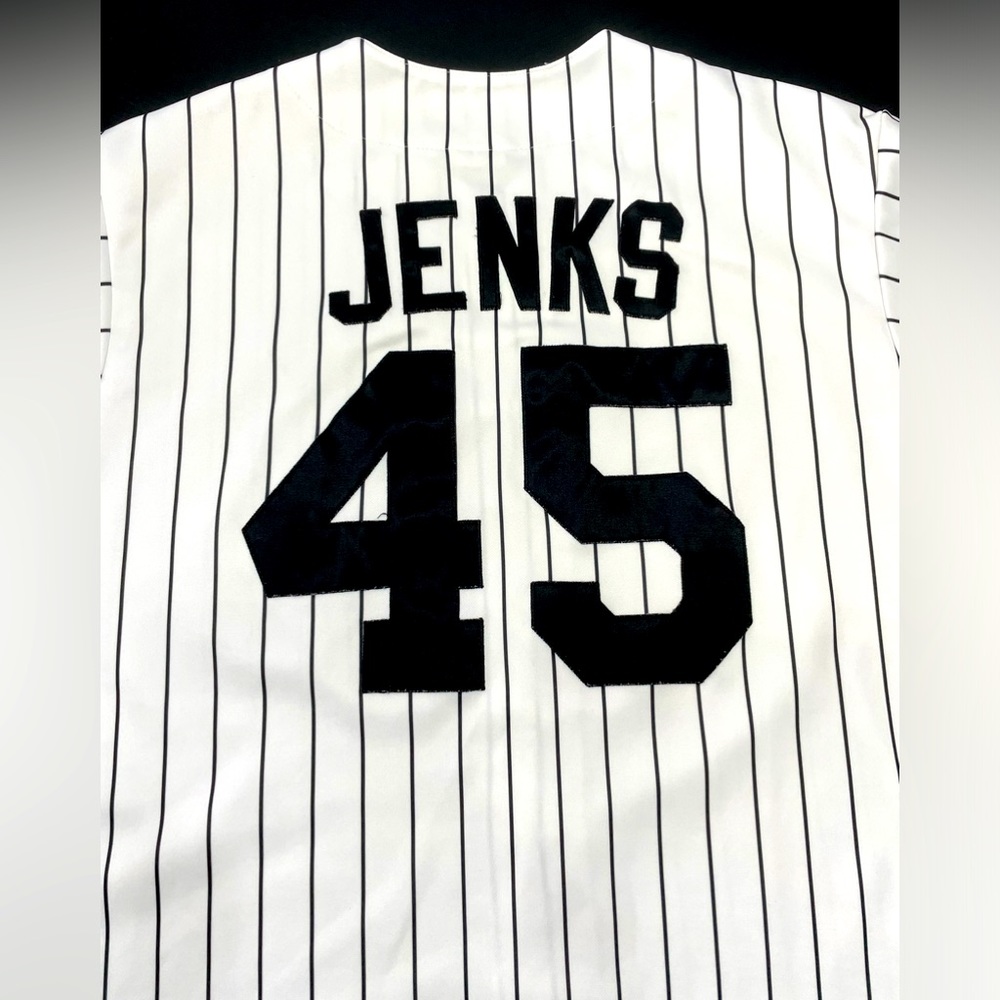 MLB Chicago White Sox #45 Jenks stitched jersey size L